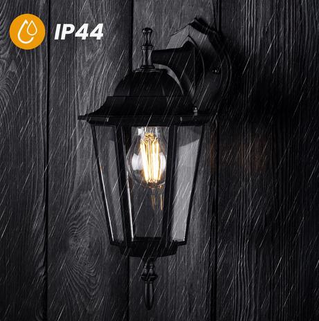 Záhradná lampa BELLIS E27 Black KD1