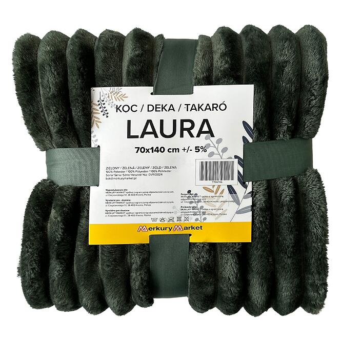 Deka Laura 70x140 cm 2 zelená