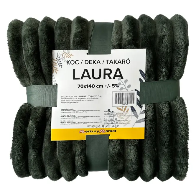 Deka Laura 70x140 cm 2 zelená
