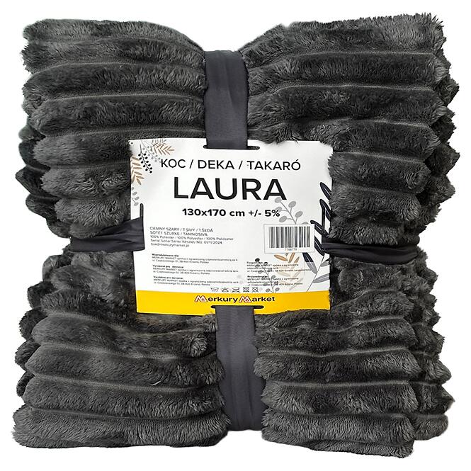 Deka Laura 130x170 cm 11 tmavosivá