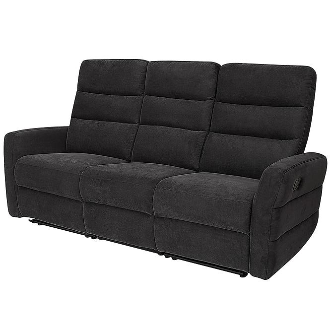 Pohovka Belize 3SJ NLK314 čierna s relaxačnou funkciou