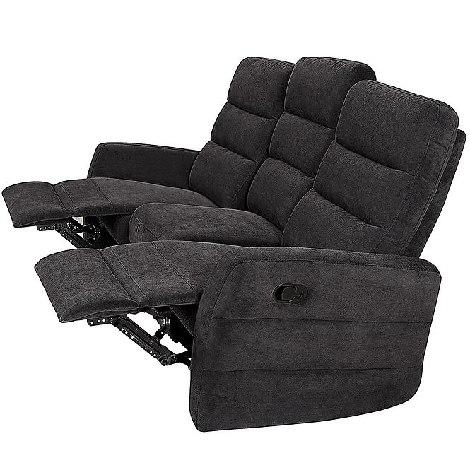 Pohovka Belize 3SJ NLK314 čierna s relaxačnou funkciou