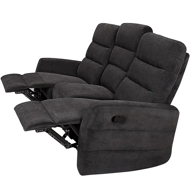 Pohovka Belize 3SJ NLK314 čierna s relaxačnou funkciou,4