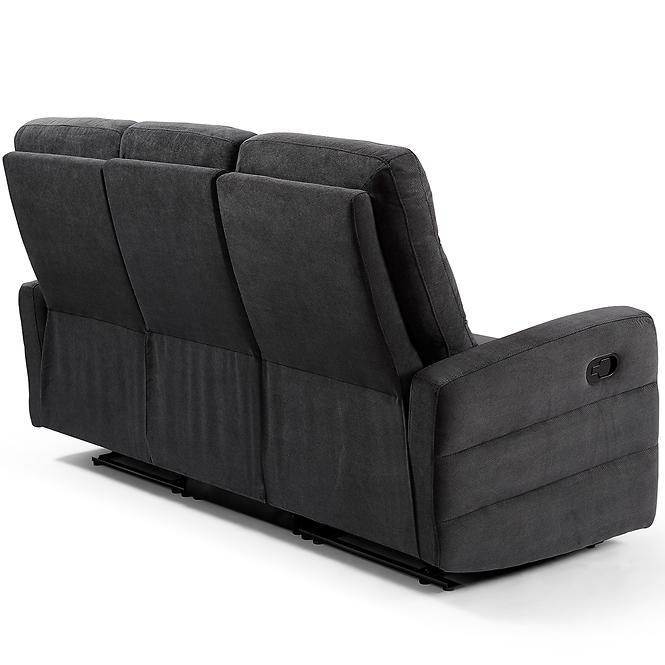 Pohovka Belize 3SJ NLK314 čierna s relaxačnou funkciou,5