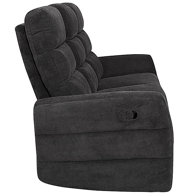 Pohovka Belize 3SJ NLK314 čierna s relaxačnou funkciou