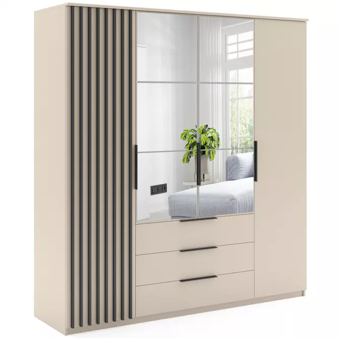 Skriňa Torino Kašmír/Lamela čierna