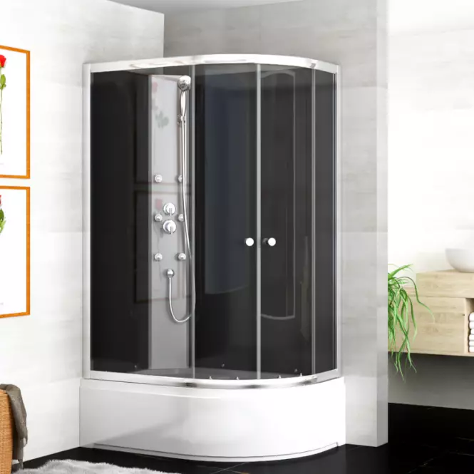 Hydromasážný box Kaja Ľavý 120/80 W.B. 5-El