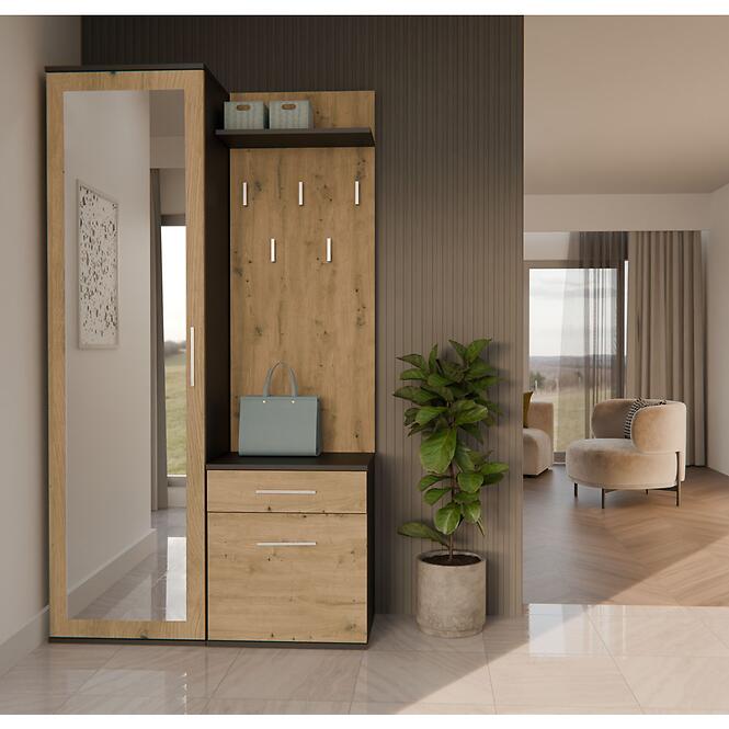 Predsieňový nábytok Duo Antracit/Artisan