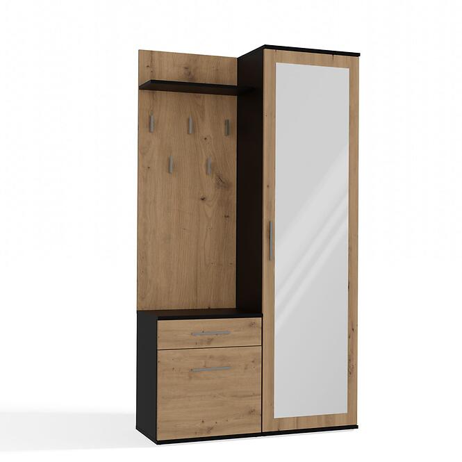 Predsieňový nábytok Duo Antracit/Artisan,3