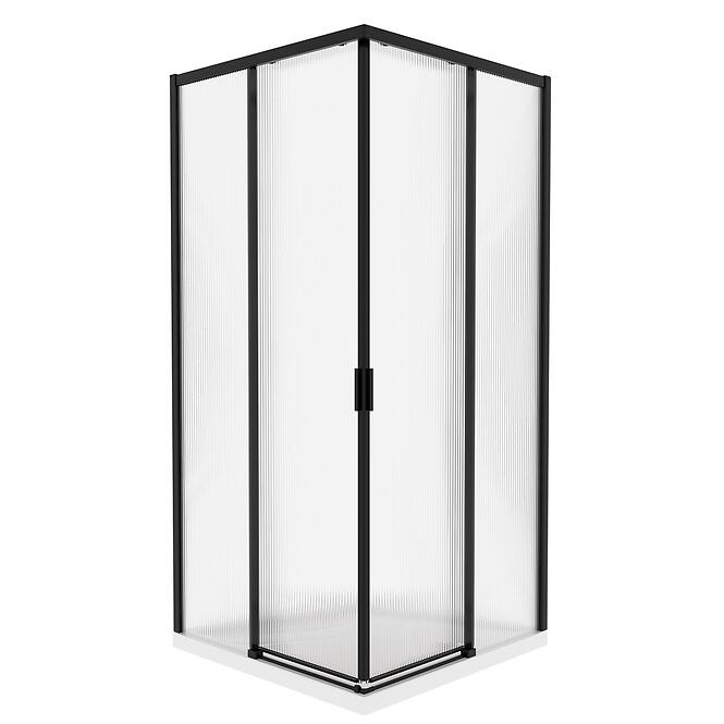 Sprchový kút štvorcový Eter 80x80x190 black