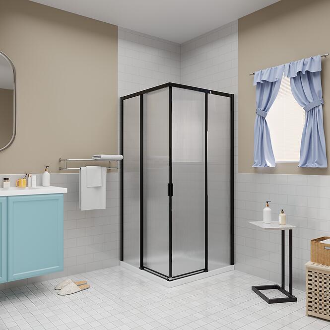 Sprchový kút štvorcový Eter 90x90x190 black