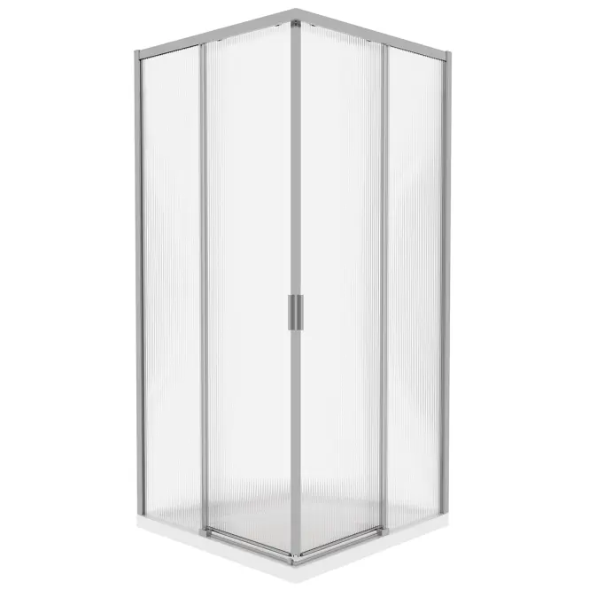 Sprchový kút štvorcový Eter 90x90x190 chróm