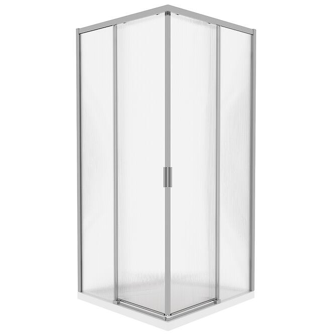 Sprchový kút štvorcový Eter 90x90x190 chróm