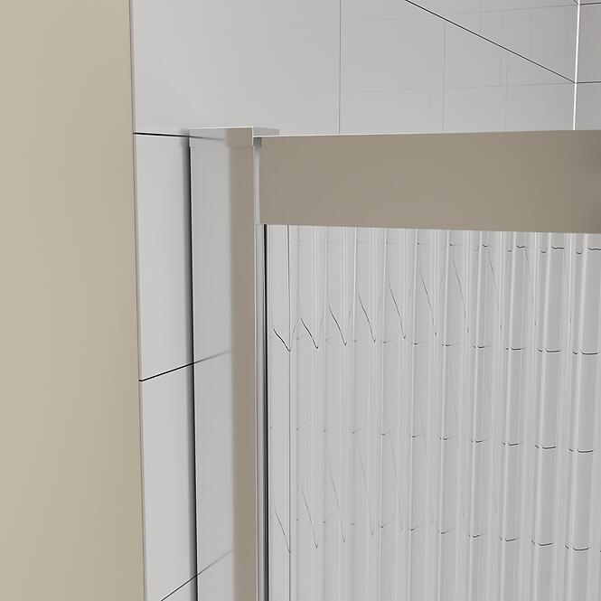 Sprchový kút štvorcový Eter 90x90x190 chróm