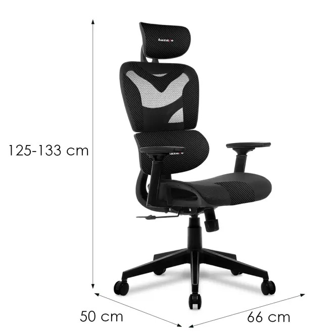 Kreslo pre hráča Huzaro Combat 8.0 Carbon Black,4