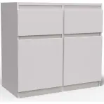 Komoda Merg 2S2F biela