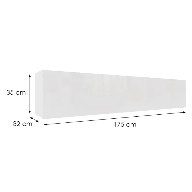 Závesná skrinka Izumi-34-WH biela mat/lesk,2