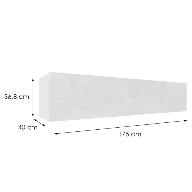 Závesná skrinka Izumi-44-WH biela mat/ lesk