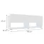 TV stolík Izumi 105 WH biela mat/lesk,2