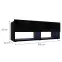 TV stolík Izumi 105 BL čierna mat/lesk,2