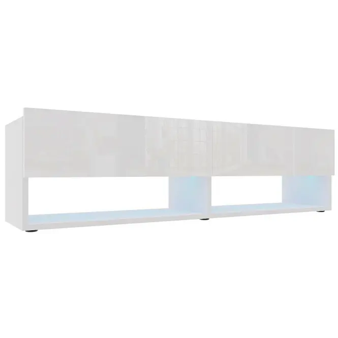 TV stolík Izumi 140 WH biela mat/lesk