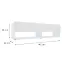 TV stolík Izumi 140 WH biela mat/lesk,2