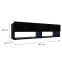 TV stolík Izumi 140 BL čierna mat/lesk,2