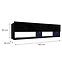 TV stolík Izumi 140 BL čierna mat/lesk,2