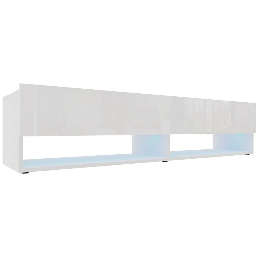 TV stolík Izumi 175 WH biela mat/lesk