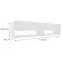 TV stolík Izumi 175 WH biela mat/lesk,2