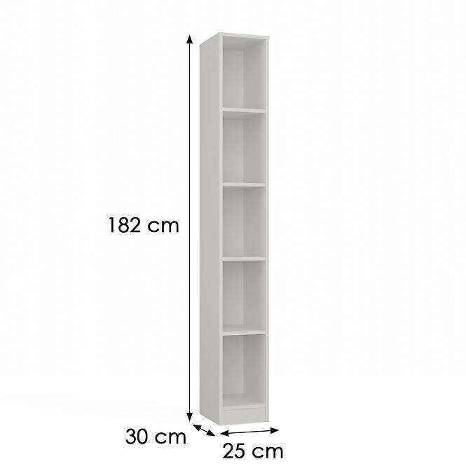 Regál R25 Biela