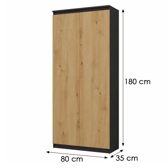 Regál KancelárskI Rs-80 Hemn Antracit/Artisan