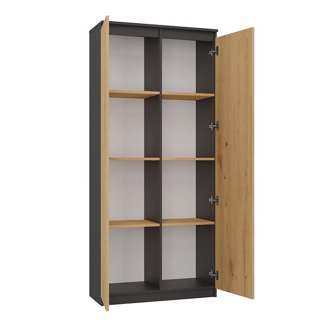 Regál KancelárskI Rs-80 Hemn Antracit/Artisan