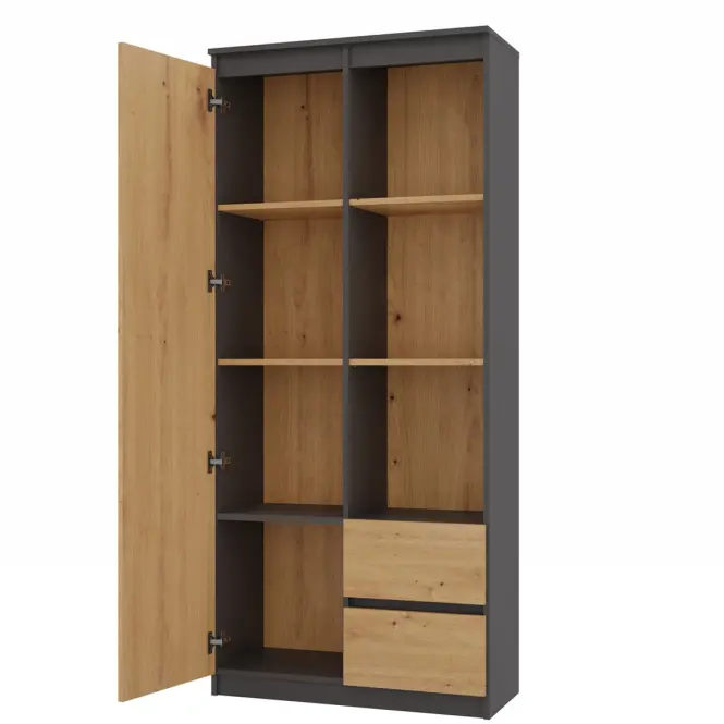 Regál KancelárskI Rs-80 Bily Antracit/Artisan