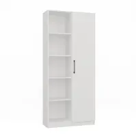 Regál 80 cm dvere biely