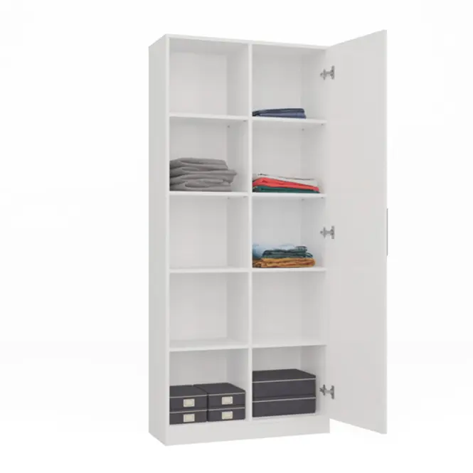 Regál 80 cm dvere biely