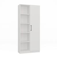 Regál 80cm Dvere Biel a