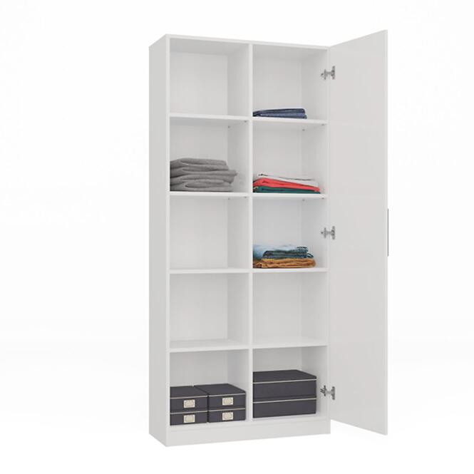 Regál 80cm Dvere Biel a,4
