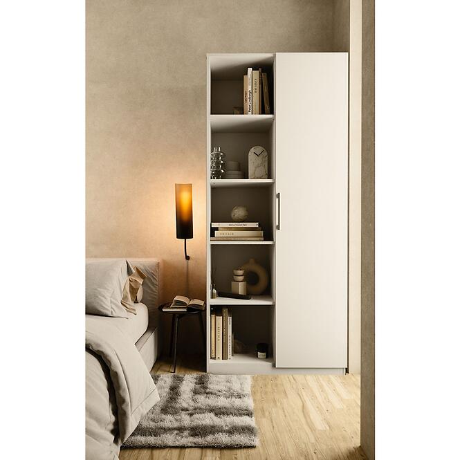 Regál 80cm Dvere Biel a,6