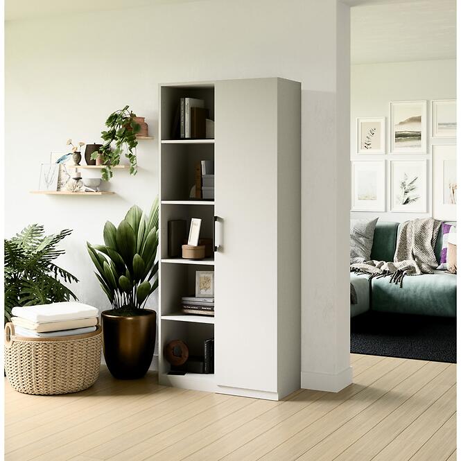 Regál 80cm Dvere Biel a
