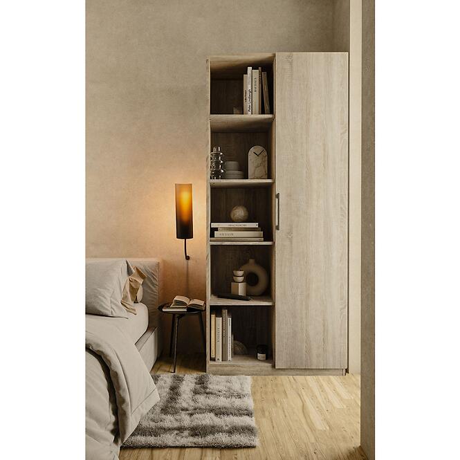 Regál 80cm Dvere Sonoma