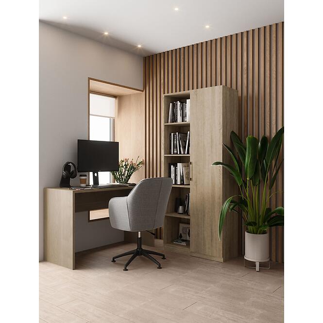 Regál 80cm Dvere Sonoma,6