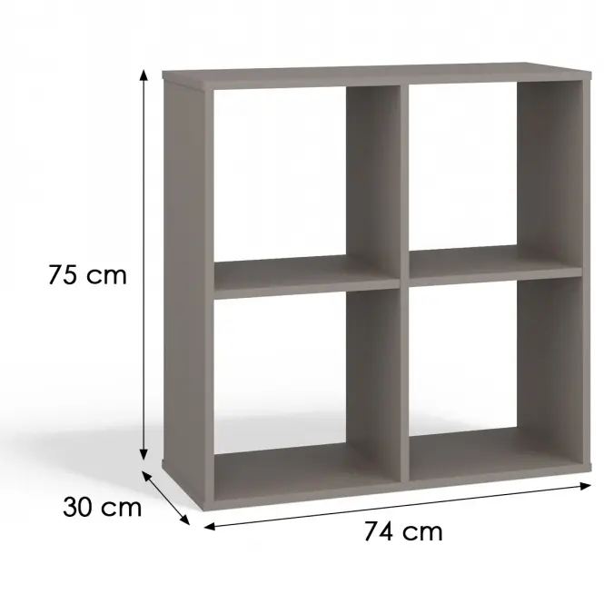Regál Malax 2x2 Hlina