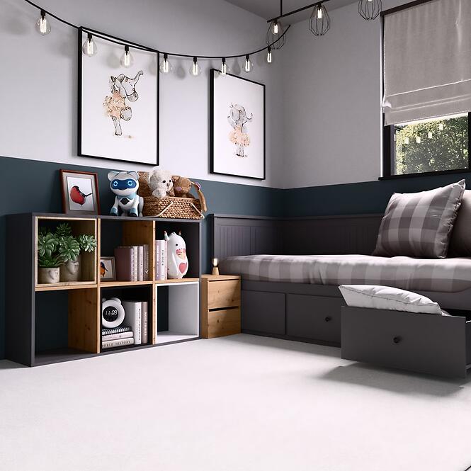 Regál Malax 2x3 Biela