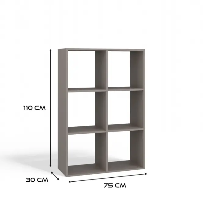 Regál Malax 2x3 Hlina