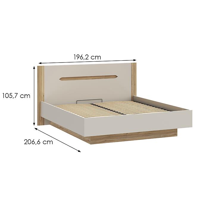 Posteľ Feletis 180 EDWL1183-M820 so zdvíhacím roštom,2