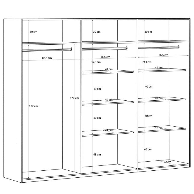 Skriňa Feletis EDWS963-M902,4