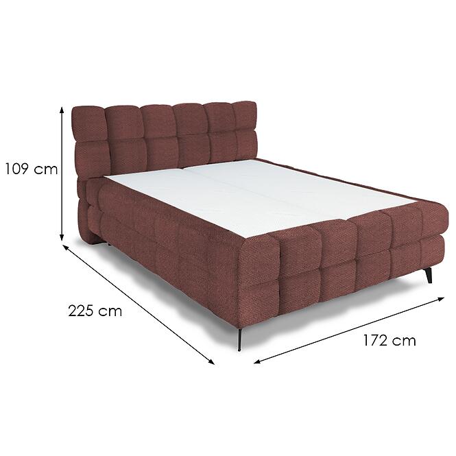 Posteľ Astoria I 160 Vinci 46 hrdzavá,3