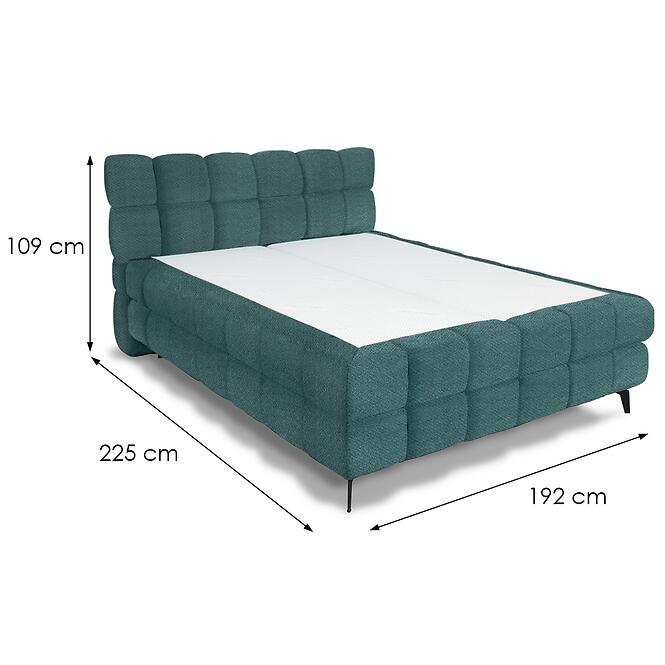 Posteľ Astoria I 180 Vinci 87 tyrkysový,3