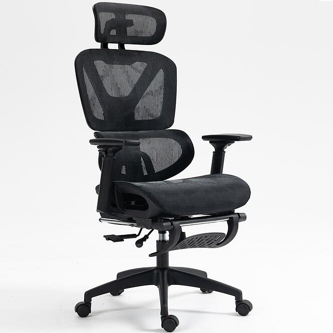 Otočné kreslo Ergoniczny Effector čierna
